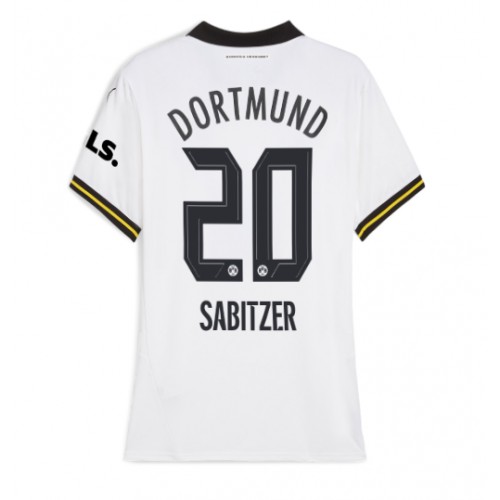 Fotballdrakt Dame Borussia Dortmund Marcel Sabitzer #20 Tredjedrakt 2024-25 Kortermet